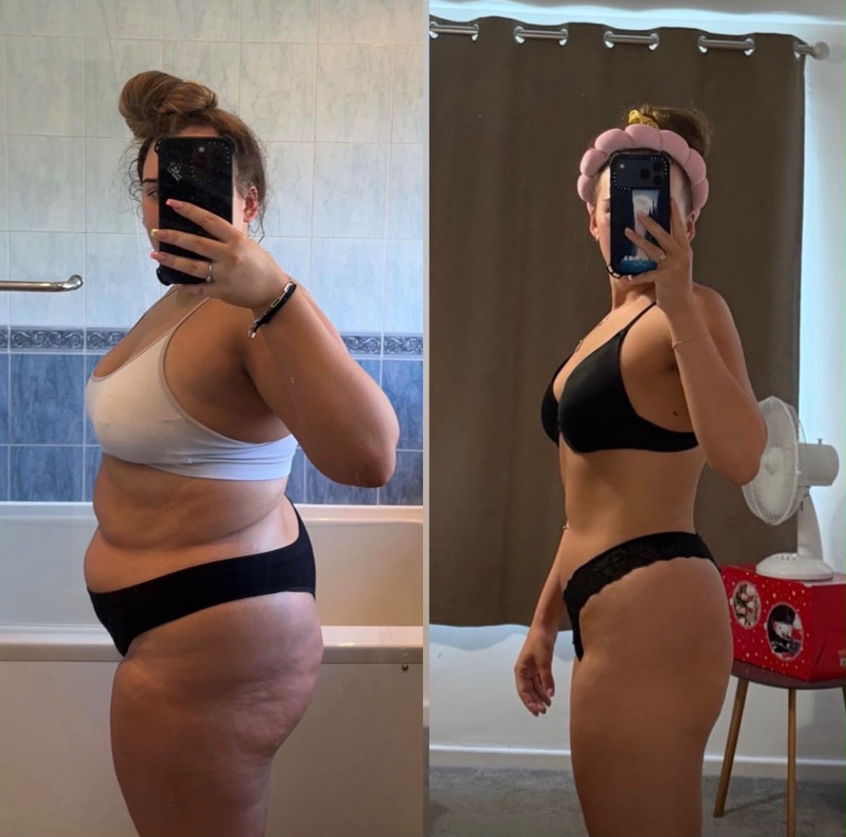 Member before and after transformation: 5 stone lost in 2 years